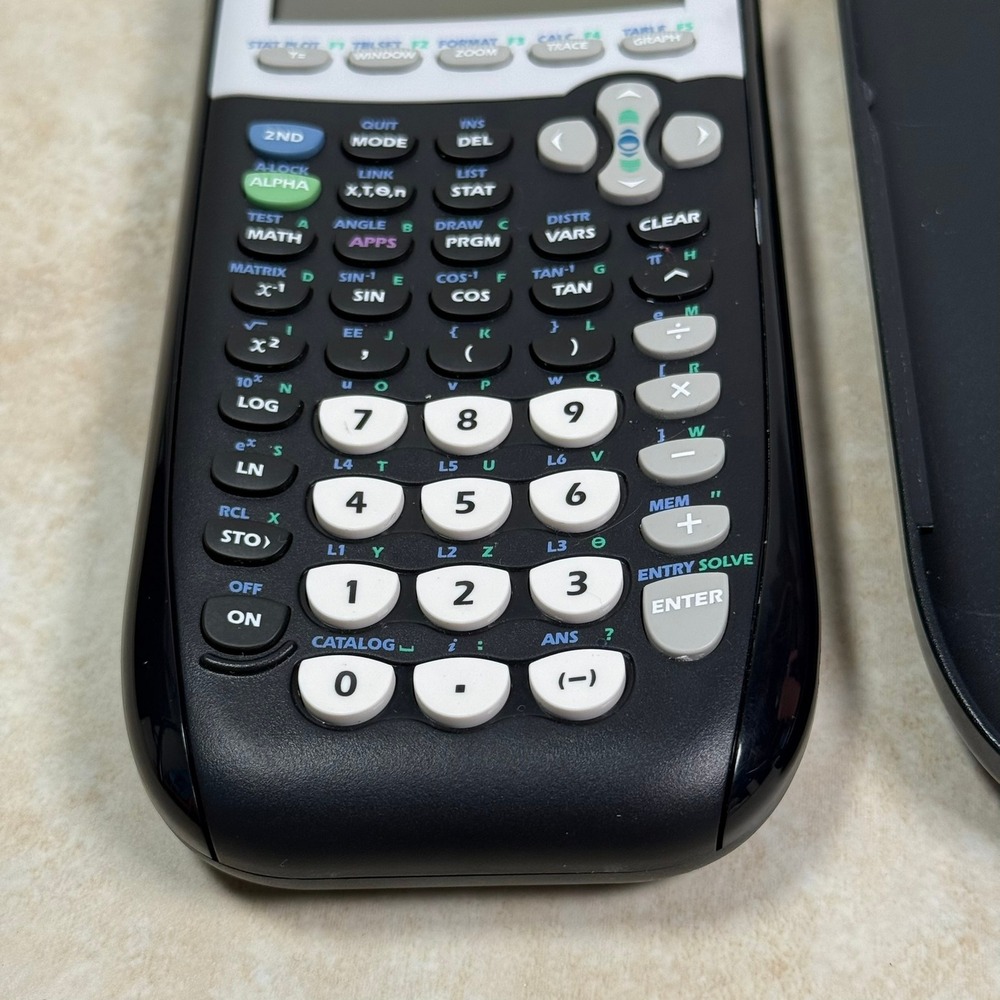 Texas Instruments TI-84 Plus Graphing Calculator Black L-0519AD TESTED - Picture 9 of 11